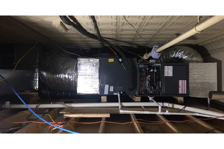 Crawlspace air-handler and flex duct install — Correa Heating & Air, Mendota